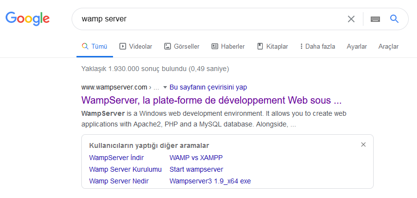 Wamp Server Kurulumu